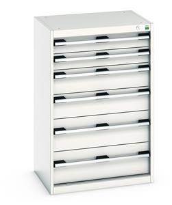 Bott Drawer Cabinets 525 Depth with 650mm wide full extension drawers Bott Cubio 6 Drawer Cabinet 650W x 525D x 1000mmH